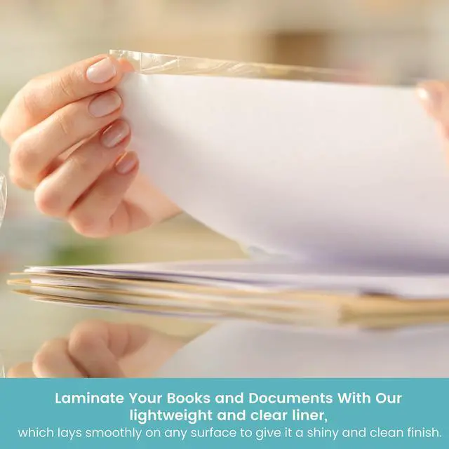 Alt view image 5 of 7 - Brand Clear Adhesive Protective Liner, Protect Books and Documents, Easy to Apply Book Cover, 13.5'' x 5'