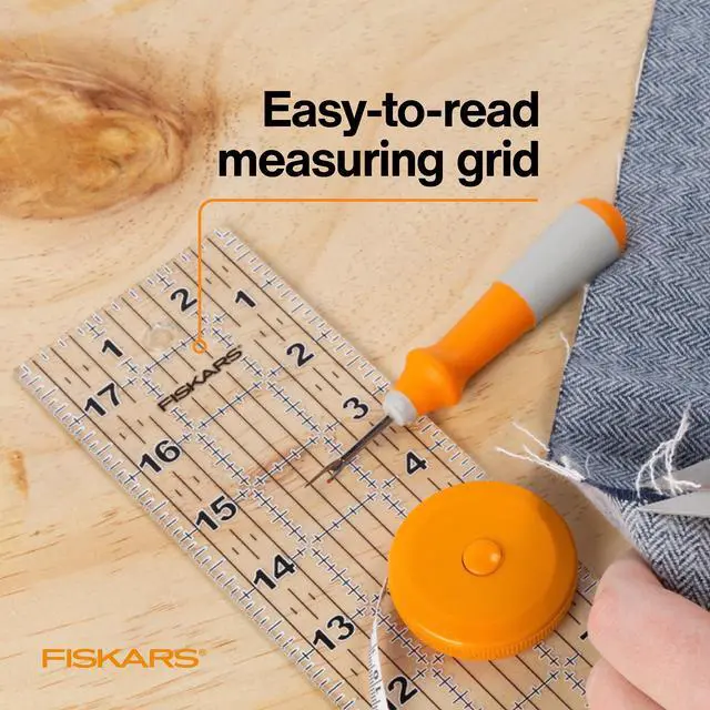 Alt view image 4 of 7 - 3" x 18" Acrylic Sewing & Quilting Ruler with Gridlines, Clear | Easy to Read Measurements Make Cutting Accurate Strips Simple, Quilting & Sewing Supplies for Arts and Crafts