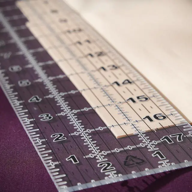 Alt view image 7 of 7 - 3" x 18" Acrylic Sewing & Quilting Ruler with Gridlines, Clear | Easy to Read Measurements Make Cutting Accurate Strips Simple, Quilting & Sewing Supplies for Arts and Crafts