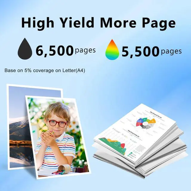Alt view image 3 of 7 - LC3039XXL BK/C/M/Y Ultra High Yield Ink Cartridges Compatible LC3039 Ink Cartridge Replacement for Brother LC3039 LC3037 XXL Ink Cartridge MFC-J5845DW MFC-J5845DWXL MFC-J5945DW Printer (4-Pack)