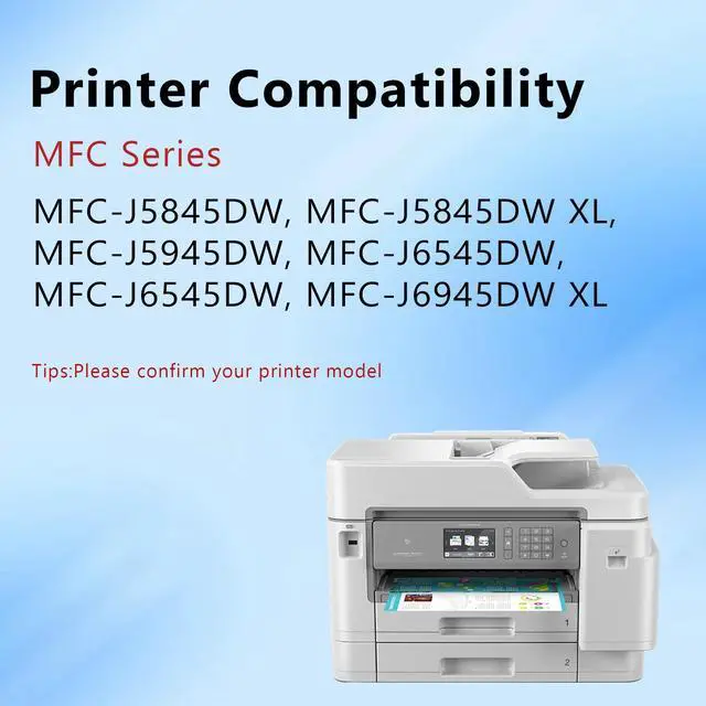 Alt view image 2 of 7 - LC3037XXL High-Yield Ink Cartridges BK/C/M/Y (4-Pack) Compatible LC3037 LC3037BK Ink Replacement for Brother LC3037 LC3039 XXL Ink Cartridge MFC-J5845DW MFC-J6945DW MFC-J6545DW MFC-J5945DW Printer