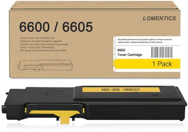 Main image of Phaser 6600/WorkCentre 6605 High Capacity Toner Cartridge (Yellow,1 Pack)- Loets 106R02227 Toner Cartridge Replacement for Xerox Phaser 6600 6600N 6600DN WorkCentre 6605N 6605DN Printer