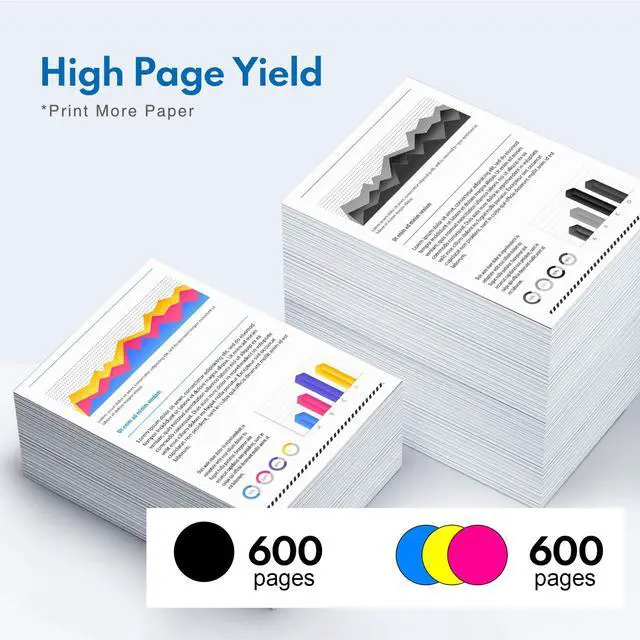 Alt view image 3 of 6 - LC203XL High Yield Ink Cartridges 10-Pack (4BK/2C/2M/2Y) Replacement for Brother MFC-J480DW MFC-J880DW MFC-J4420DW MFC-J680DW MFC-J885DW Printer Ink