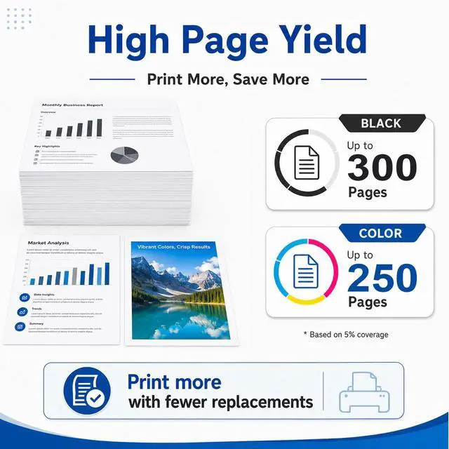 Alt view image 3 of 7 - LC501 Ink Cartridges Replacement for Brother Printer LC501 LC501XL Ink Cartridges 4-Pack (1 Each of) Standard Yield Work with MFC-J1260W MFC-J1360DW MFC-J1410DW (Black, Cyan, Magenta, Yellow)