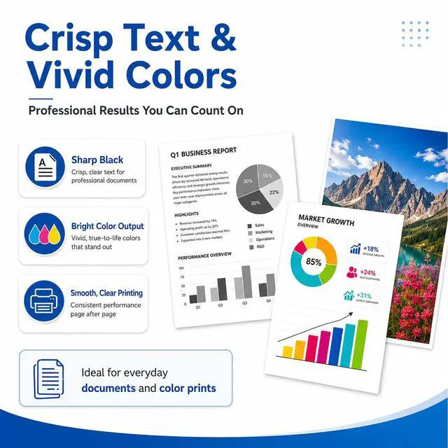 Alt view image 4 of 7 - LC501 Ink Cartridges Replacement for Brother Printer LC501 LC501XL Ink Cartridges 4-Pack (1 Each of) Standard Yield Work with MFC-J1260W MFC-J1360DW MFC-J1410DW (Black, Cyan, Magenta, Yellow)