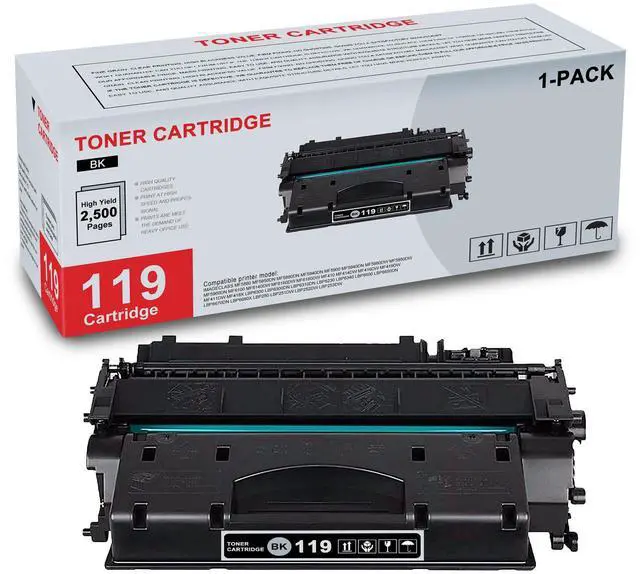 Main image of 1-Pack 119 3479B001 Black Toner Cartridge Compatible CRG119 119 Replacement for Canon imageCLASS MF5880 MF5850dn MF6100 MF6180dw MF414dw MF419dw LBP6300dn LBP6600 LBP250 LBP252dw Printer