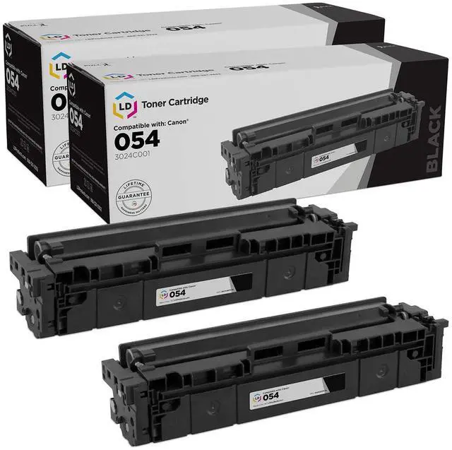 Main image of Products Toner Cartridge Compatible with Replacements for Canon 054 3024C001 (Black, 2-Multipack) Compatible with the Following Canon Printer Model ImageClass LBP-622Cdw