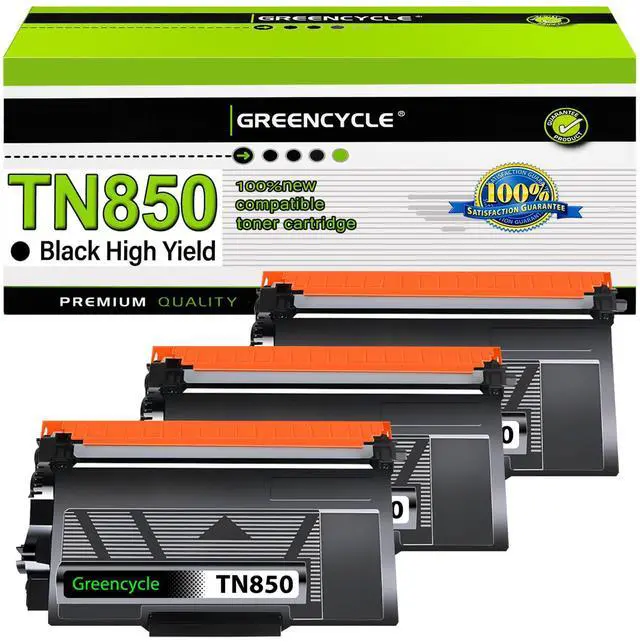 Main image of 3 Pack TN850 Toner Cartridge Replacement for TN-850 TN820 TN-820 Work for HL-L6200DWT HL-L6200DW HL-L5200DW HL-L5100DN MFC-L5900DW MFC-L5850DW MFC-L5700DW (Black,High Yield)