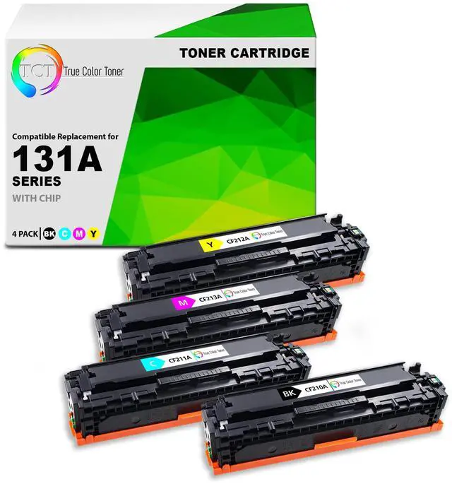Main image of 131A Toner Cartridge 4 Pack - Premium Compatible Replacement for HP 131A CF210A CF211A CF212A CF213A Works with HP LaserJet Pro 200 Color M251NW, MFP M276N Printers (Black Cyan Magenta Yellow)