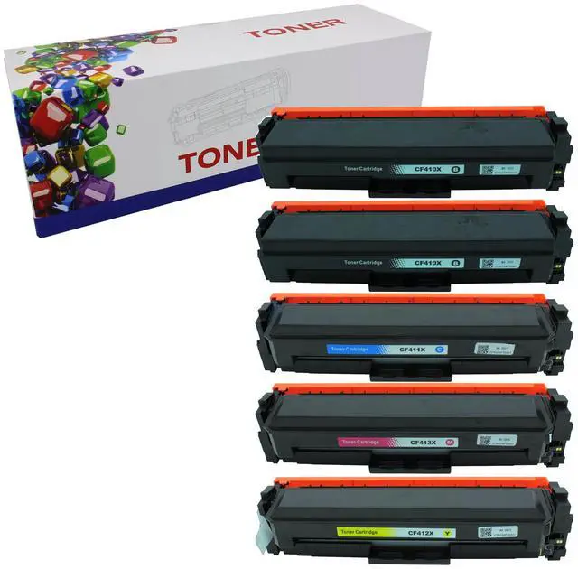 Main image of Toner Cartridge Replacement for 410X 411X 412X 413X Toner Cartridge use with HP LaserJet M377 M452 M477 LaserJet Pro M452dn M452dw M452nw MFP M377dw(5-Pack)