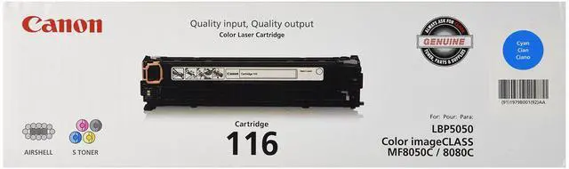 Main image of Cartridge 116 Cyan Toner - for Imageclass Mf8050Cn, Mf8030Cn, Mf8080
