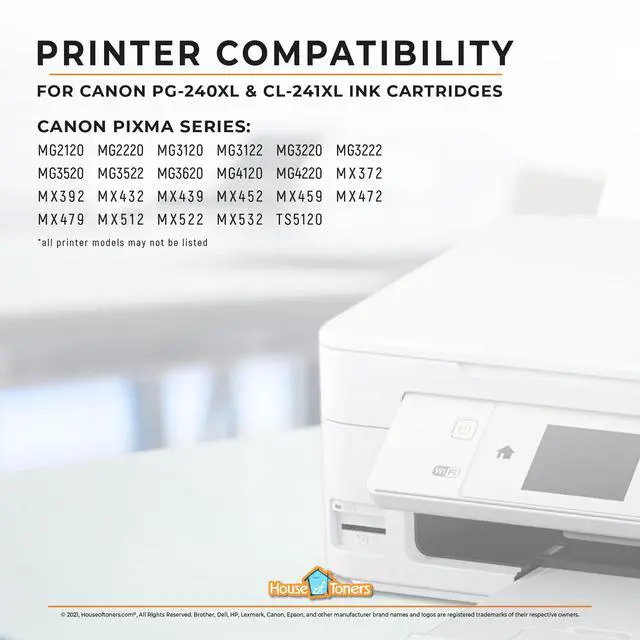 Alt view image 6 of 7 - Remanufactured Replacement for Canon PG-240XL Black and CL-241XL Color Ink Cartridges Pixma iP2700 iP2702 MP240 MP250 MP270 MP280-4-Pack (2 Black, 2 Color)