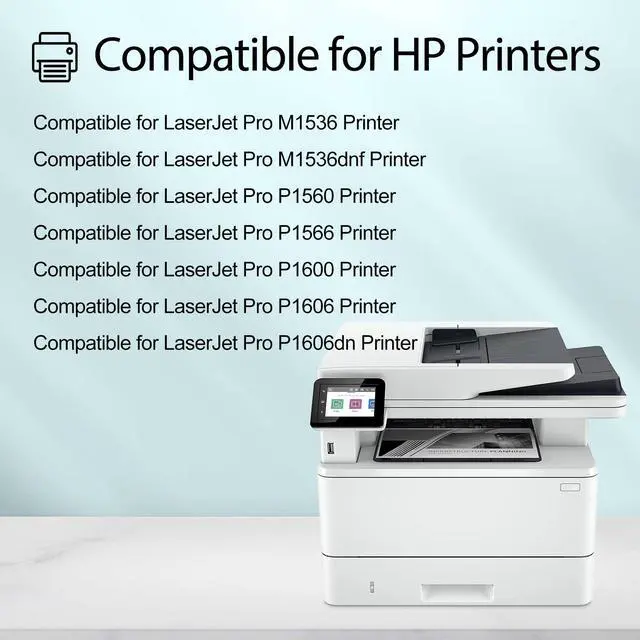 Alt view image 2 of 7 - Compatible Toner Cartridge Replacement for HP 78A CE278A Work with Laser Jet Pro P1606dn M1536dnf P1606 M1536 P1560 P1566 Printer (Black, 8-Pack)