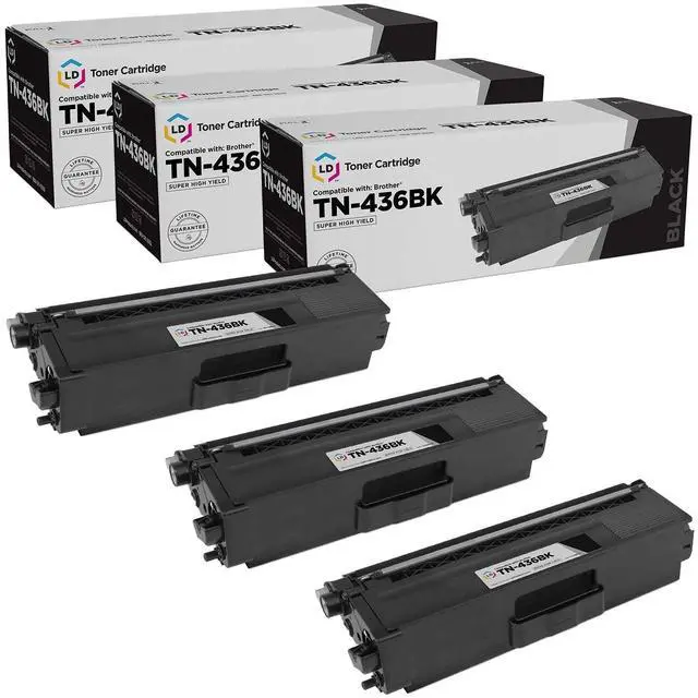 Main image of Products Compatible Toner Cartridges Replacements for Brother TN436BK TN-436 TN436 Super High Yie for use in Brother MFC-L8900CDW HLL8360CDW HL-L9310CDW HL-L9310CDWTT MFC-L9570CD (Black, 3-Pack)