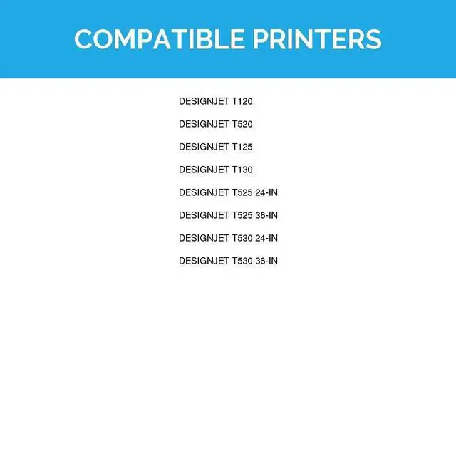 Alt view image 7 of 7 - Products Remanufactured Ink Cartridge Replacement for HP 711 (2 Black, 1 Cyan, 1 Magenta, 1 Yellow, 5-Pack) for use in DesignJet: T120, T125, T130, T520, T525 24In, T525 36In, T530 24In, T530 36In