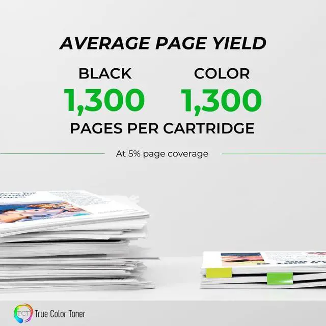 Alt view image 3 of 7 - 202A Compatible Toner Cartridge 4 Pack - CF500A CF501A CF502A CF503A for HP Color LaserJet Pro MFP M280NW M254DW M281FDW (Black Cyan Magenta Yellow)