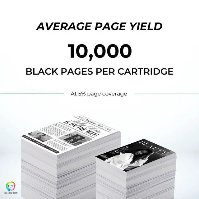 Alt view image 3 of 6 - 972X Black Ink Cartridge - Compatible Replacement for HP 972X F6T84AN Black High Yield Works with HP PageWide Pro 452dn 477dn 477dw 552dw 577dw 577z Printers (10,000 Pages)
