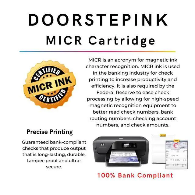 Alt view image 2 of 6 - 952XL Black MICR Remanufactured Ink Cartridge Replacement for HP 952XL - Compatible with OfficeJet Pro 7740/8710/8715/8720/8730/8740 - High Yield 1-Pack