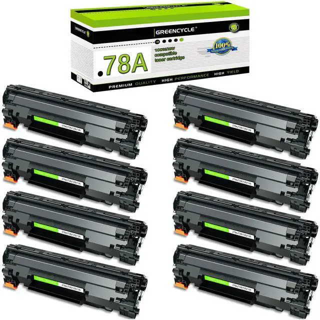 Main image of Compatible Toner Cartridge Replacement for HP 78A CE278A Work with Laser Jet Pro P1606dn M1536dnf P1606 M1536 P1560 P1566 Printer (Black, 8-Pack)