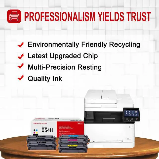 Alt view image 5 of 6 - 1 Pack 054H 3025C001 Yellow Toner Cartridge: Compatible CRG-054H Replacement for Canon imageCLASS MF642Cdw MF644Cdw MF640C MF641Cw MF643Cdw MF645Cx LBP621Cw LBP622Cdw LBP623Cdw Printer