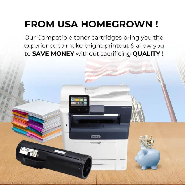 Alt view image 5 of 7 - (TM) Remanufactured Xerox Versalink 106R03582 Toner Cartridge - Black High Capacity Toner Replacement for Xerox Versalink B400 / B405 Printers - Pages Yield 13,900, 1 Pack