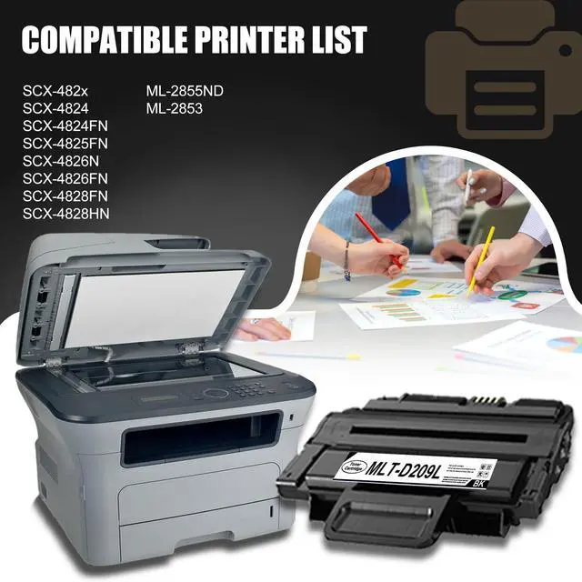 Alt view image 2 of 6 - 1 Pack MLT-D209L Toner Cartridge Compatible for Samsung SCX-4824 4824FN 4825FN 4826N 4826FN 4828FN 4828HN ML-2855ND SCX-482x ML-2853 Printer (5300 Page Yield)