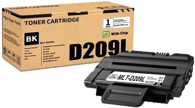 Main image of 1 Pack MLT-D209L Toner Cartridge Compatible for Samsung SCX-4824 4824FN 4825FN 4826N 4826FN 4828FN 4828HN ML-2855ND SCX-482x ML-2853 Printer (5300 Page Yield)