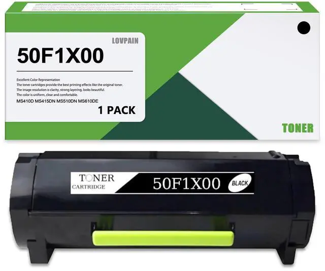 Main image of 50F1X00 Extra High Yield Toner Cartridge (1-Pack, Black) - Lovn Compatible 501X 50F1X00 Toner Cartridge (10,500 Pages) Replacement for Lexmark MS410dn MS510dn MS610dn MS610dte MS610dtn MS415dn Printer