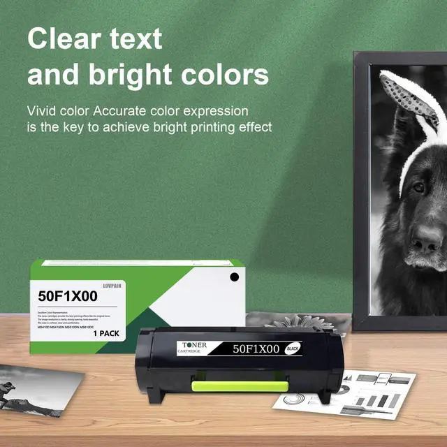 Alt view image 6 of 6 - 50F1X00 Extra High Yield Toner Cartridge (1-Pack, Black) - Lovn Compatible 501X 50F1X00 Toner Cartridge (10,500 Pages) Replacement for Lexmark MS410dn MS510dn MS610dn MS610dte MS610dtn MS415dn Printer