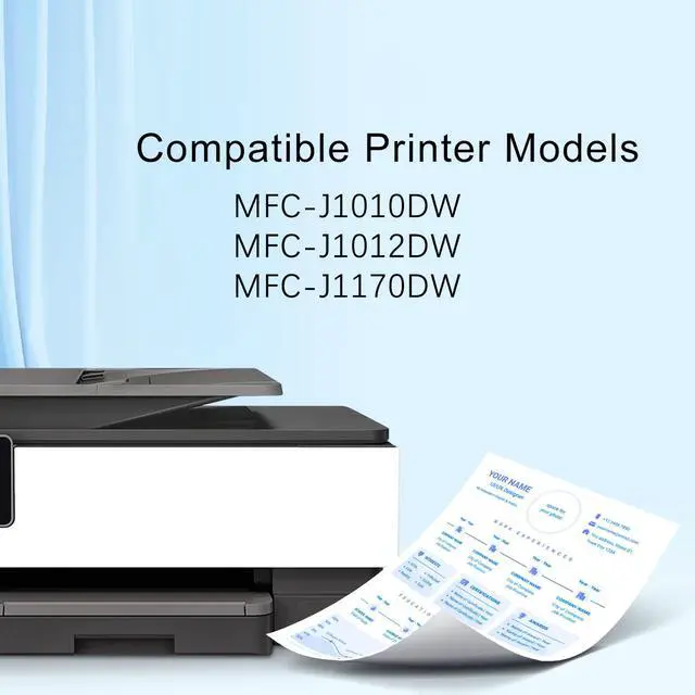 Alt view image 3 of 7 - 5-Pack LC401XL Ink Cartridges Replacement for Brother LC401XL LC401 High Yield Work with MFC-J1010DW MFC-J1012DW MFC-J1170DW Printer (2 Black, 1 Cyan, 1 Magenta, 1 Yellow)