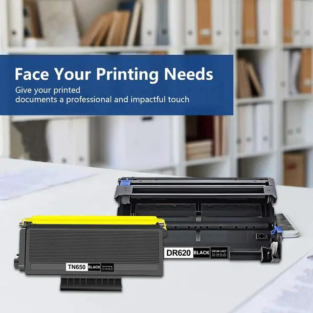 Alt view image 6 of 7 - TN650 DR620 Compatible Toner Cartridge & Drum Unit Set Replacement for Brother TN650 TN620 TN580 DR620 DR520 use with DCP-8060 DCP-8065DN HL-5240 MFC-8870WN MFC-8480DN Printer (1Toner 1Drum)