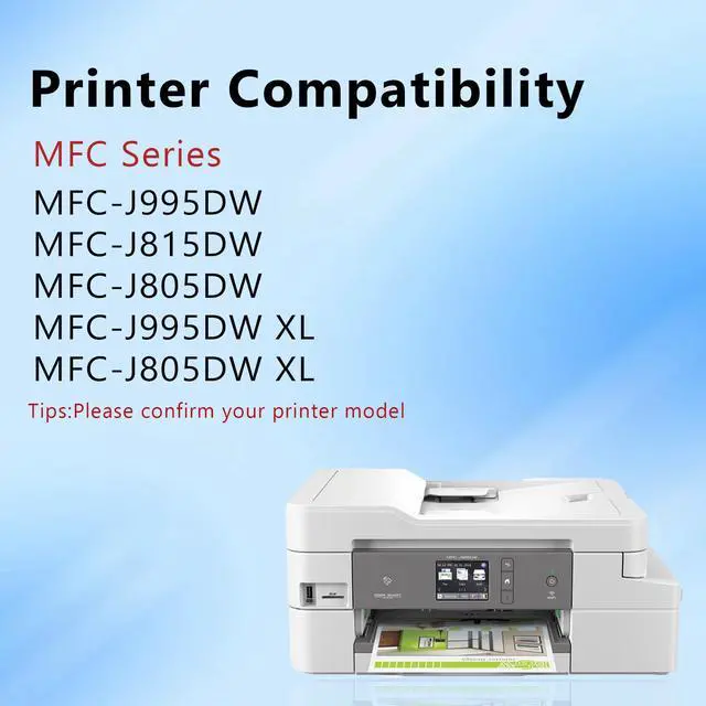 Alt view image 2 of 7 - LC3035 Ink Cartridge BK/C/M/Y (4-Pack) Replacement for Brother LC3035 LC3035XXL LC3033 Ink Cartridges Work for MFC-J995DW MFC-J995DWXL MFC-J815DW MFC-J805DW MFC-J805DWXL Printer