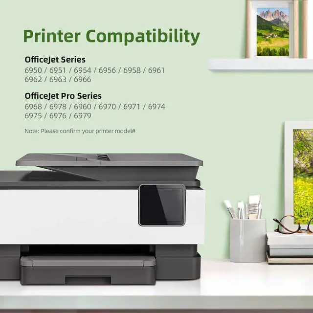 Alt view image 3 of 6 - 902XL Ink Cartridges Compatible for 902 Ink Cartridges Work for 6978 6958 6968 6970 Printers (4 Pack)