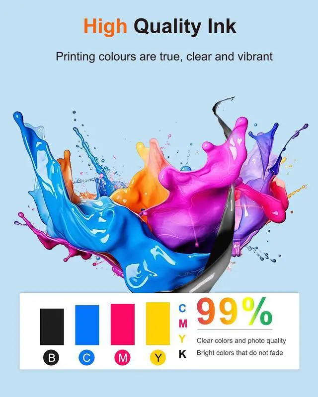 Alt view image 5 of 7 - LC406 Ink Cartridges for Brother Printer(4-Pack) - Compatible Replacement for Brother LC406 Ink Cartridges LC406XL LC 406 406XL Ink MFC-J4335DW MFC-J5855DW MFC-J4535DW MFC-J6555DW MFC-J6955DW Printer