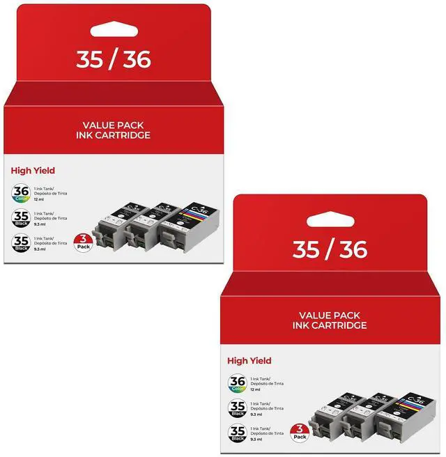 Main image of PGI-35 CLI-36 Ink Cartridges PIXMA TR150 PIXMA iP110 PIXMA iP100 Compatible with Canon 35 36 Ink Cartridges Compatible for PIXMA TR150 iP110 iP100 TR 150 IP 110 IP 100 Printers (4-Black, 2-Color)