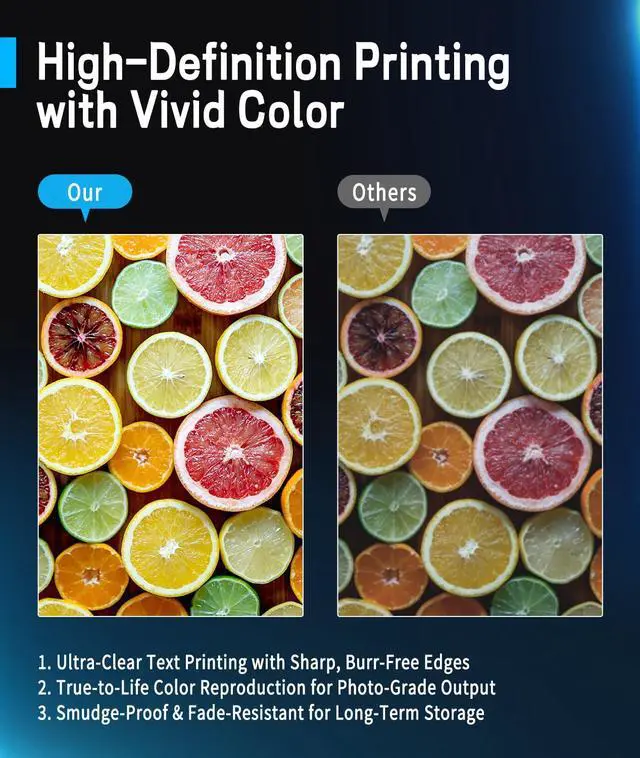 Alt view image 5 of 6 - 952XL Ink Cartridges Combo Pack 8PK, Compatible for HP 952XL Ink Cartridge | Compatible with OfficeJet Pro 8710 8720 8740 7740 8210 Printers, Upgraded Chip, Black & Color, High Yield