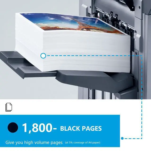 Alt view image 3 of 7 - 206A Black Toner Cartridges High Yield Replacement for HP 206A W2110A Toner for Color Pro MFP M283fdw M282nw M283fdn Pro M255dw M255nw Printer