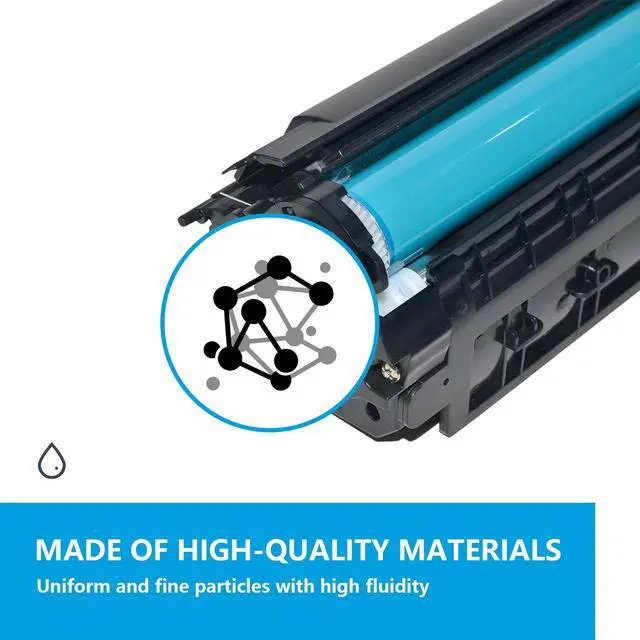 Alt view image 6 of 7 - 206A Black Toner Cartridges High Yield Replacement for HP 206A W2110A Toner for Color Pro MFP M283fdw M282nw M283fdn Pro M255dw M255nw Printer