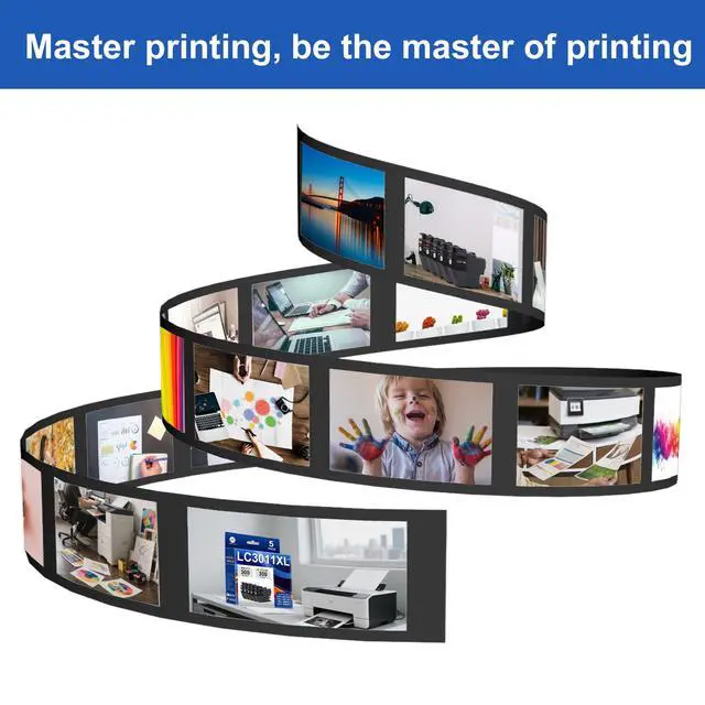 Alt view image 7 of 7 - LC3011 XL High Yield Ink Cartridges - Replacement for Brother LC3011 LC3013XL MFC-J491DW MFC-J497DW MFC-J690DW MFC-J895DW Printers 5-Pack (2BK/1C/1M/1Y)