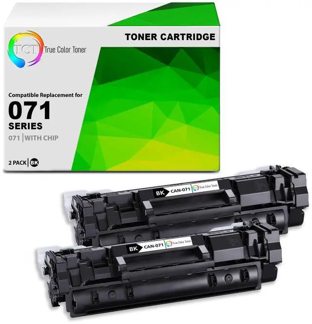 Main image of Compatible Canon 071 Black Toner Cartridge 2 Pack - Replacement for Canon 071 5645C001, Works with i-Sensys LBP122dw, imageClass LBP122dw, MF275's Printers (1,200 Pages)