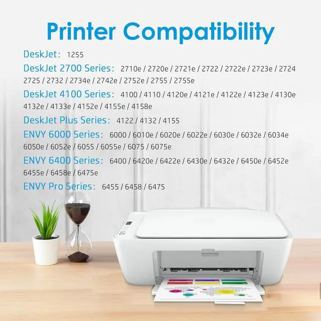 Alt view image 2 of 6 - Compatible for 67XL Ink Cartridge Replacement for HP Ink 67 XL Work for HP Envy 6000 6055 Envy Pro 6400 6455 6455e DeskJet 2755 2755e 4155 4155e Printer(2 Pack 67xl Ink Cartridge Combo Pack)