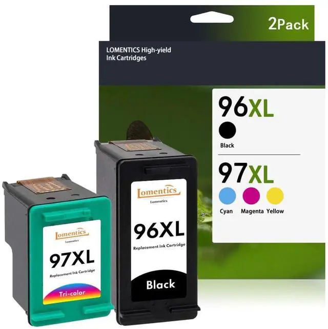 Main image of 96XL / 97XL High Yield Ink Cartridges 2-Pack (1Black / 1Tri-Color) Replacement for HP Officejet 7310 7210 7410 Deskjet 9800 6988 6980 6940 6540 5940 PhotoSmart 8050 8150 8450 8750 Printer