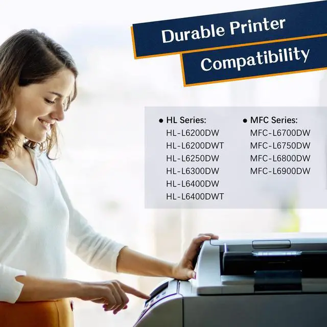 Alt view image 2 of 7 - Compatible Toner Cartridge Replacement for Brother TN880 TN 880 TN-880 for HL-L6200DW MFC-L6700DW MFC-L6800DW HL-L6300DW HL-L6200DWT HL-L6300DW MFC-L6900DW High Yield Printer (Black, 2-Pack)