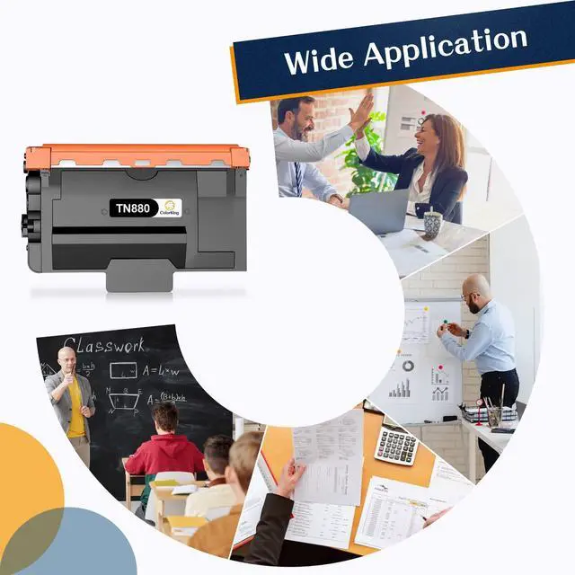 Alt view image 7 of 7 - Compatible Toner Cartridge Replacement for Brother TN880 TN 880 TN-880 for HL-L6200DW MFC-L6700DW MFC-L6800DW HL-L6300DW HL-L6200DWT HL-L6300DW MFC-L6900DW High Yield Printer (Black, 2-Pack)