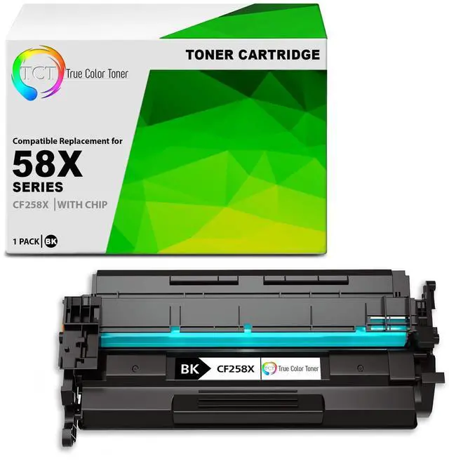 Main image of 58X Toner Cartridge - Compatible Replacement for HP 58X CF258X Black High Yield Works with HP LaserJet Pro MFP M428fdw M428fdn, M404n M404dn Printers (10,000 Pages)