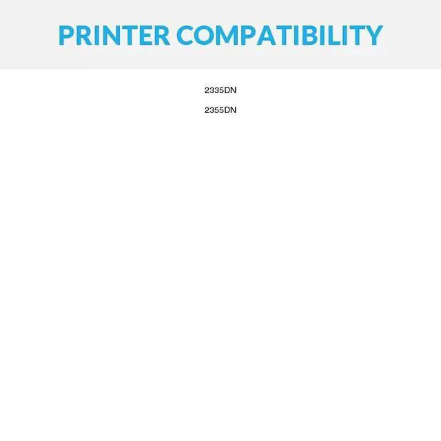 Alt view image 6 of 6 - Compatible Toner Replacement for Dell 2335dn (Black, 3-Pack)