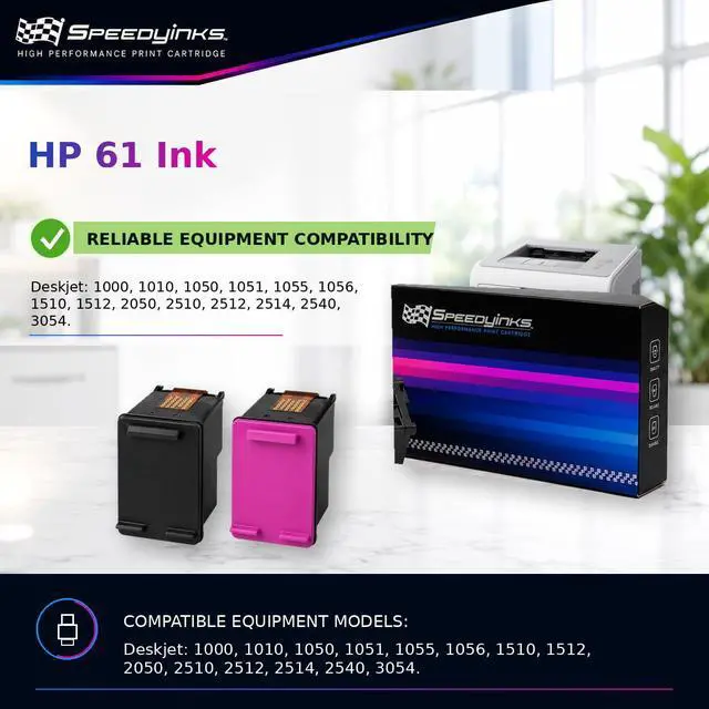 Alt view image 5 of 6 - Remanufactured Ink Replacement for HP 61 (BK &, Color, 5-Pack)