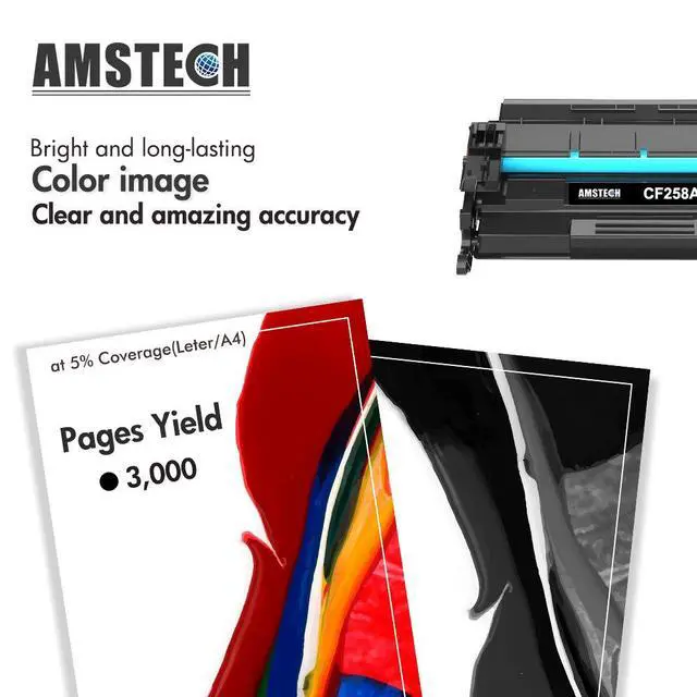 Alt view image 3 of 6 - Compatible Toner Cartridge Replacement for HP 58A CF258A CF258X M428fdw Toner for HP Pro M404dn M404n M404dw M404 MFP M428 M428fdn M428dw M404 M428fdw Printer Ink (Black, 1-Pack)