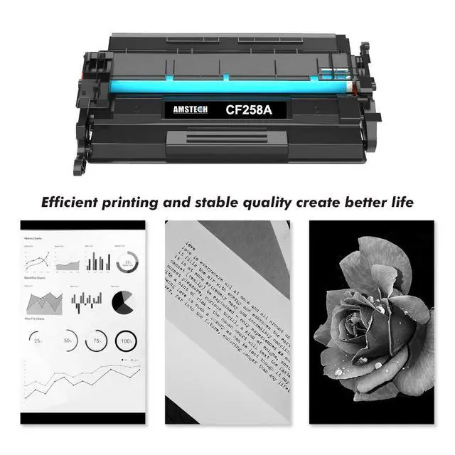 Alt view image 2 of 6 - Compatible Toner Cartridge Replacement for HP 58A CF258A CF258X M428fdw Toner for HP Pro M404dn M404n M404dw M404 MFP M428 M428fdn M428dw M404 M428fdw Printer Ink (Black, 1-Pack)