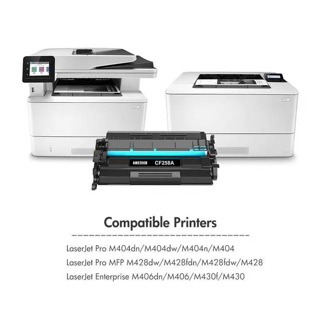 Alt view image 4 of 6 - Compatible Toner Cartridge Replacement for HP 58A CF258A CF258X M428fdw Toner for HP Pro M404dn M404n M404dw M404 MFP M428 M428fdn M428dw M404 M428fdw Printer Ink (Black, 1-Pack)